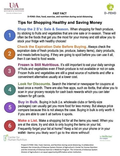 Tips for Shopping Healthy & Saving Money