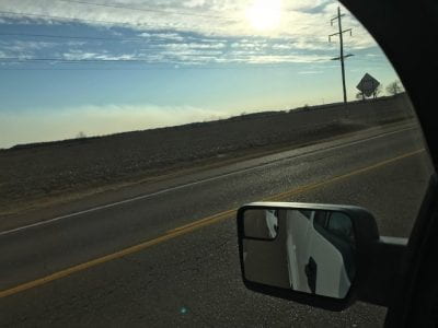 Smoke from Hwy 64