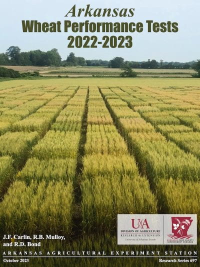Cover of Arkansas Wheat Performance Tests 2023