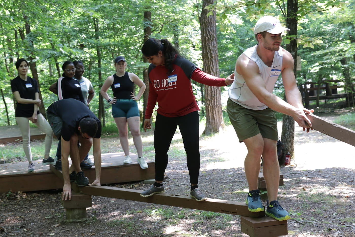 2023 F2OCUS fellowship members take part in a team-building exercise at the Vines Center near Little Rock. Application for the 2024 F2OCUS program is open through Feb. 2.